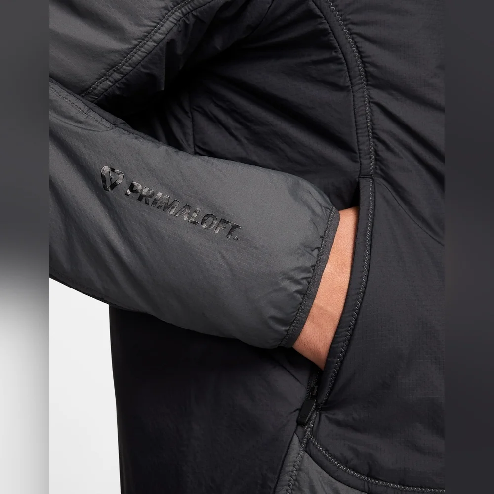 Nike Trail Running Jacket Packable Therma-Fit Black FZ0003-010 Mens Size S